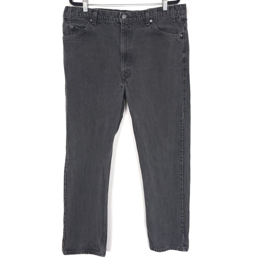 Levi’s Vintage Orange Tab 505 Jeans 40x30 Black USA MADE Regular Fit Straight
